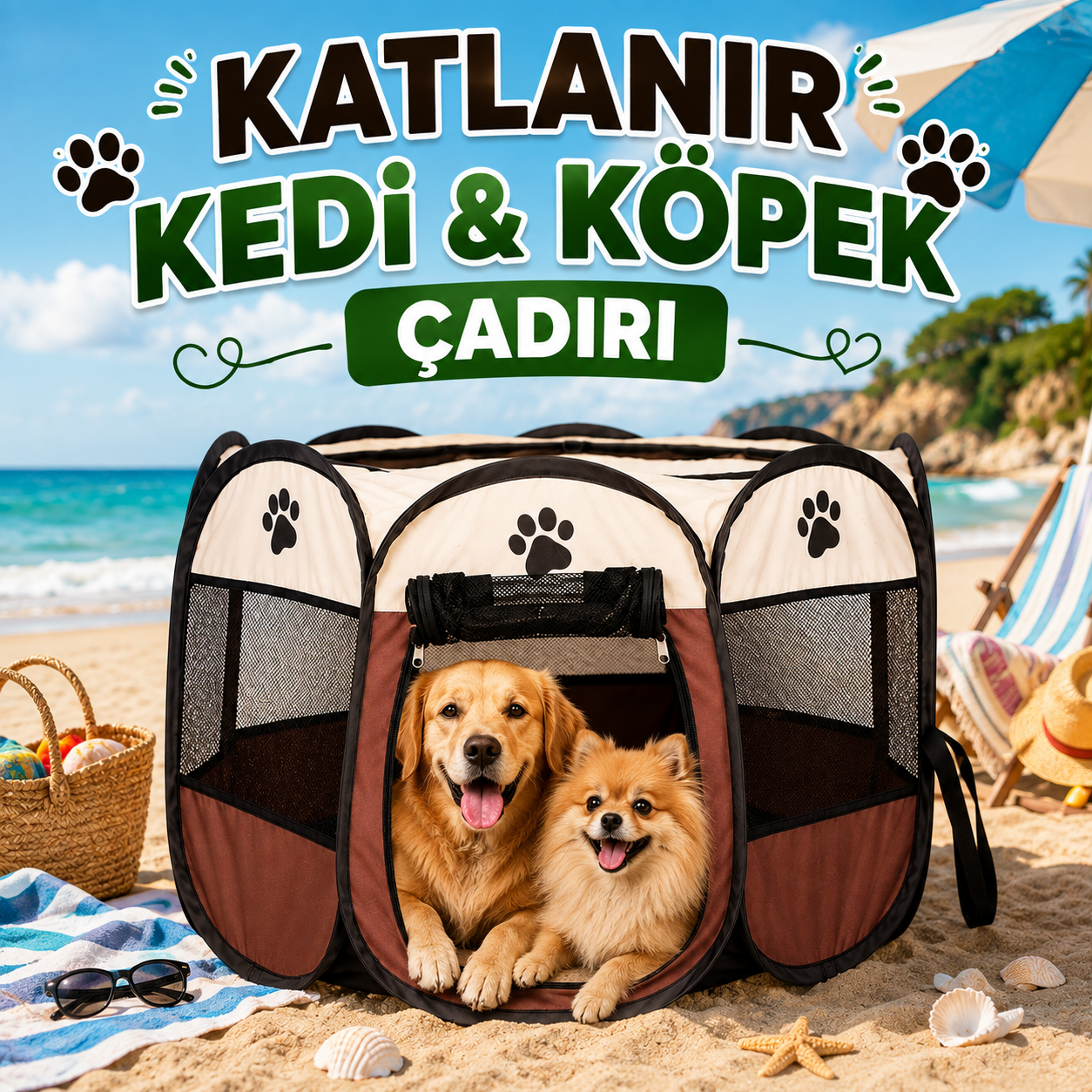 KATLANIR KEDİ KÖPEK ÇADIRI