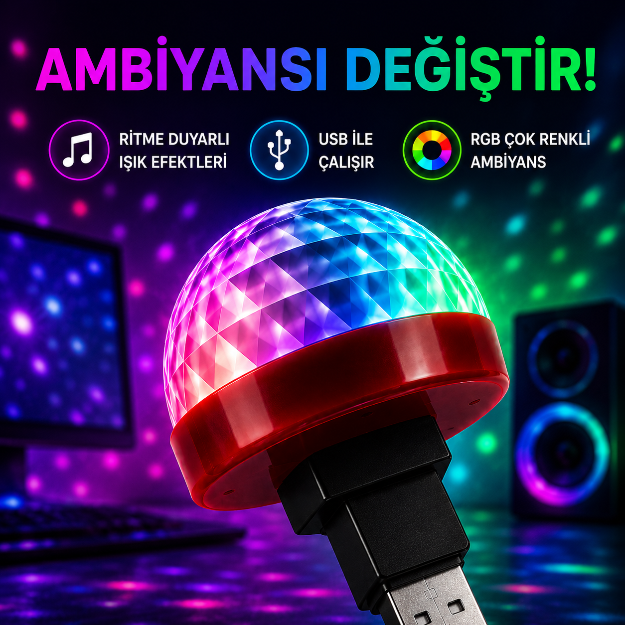 USB AMBİYANS IŞIĞI