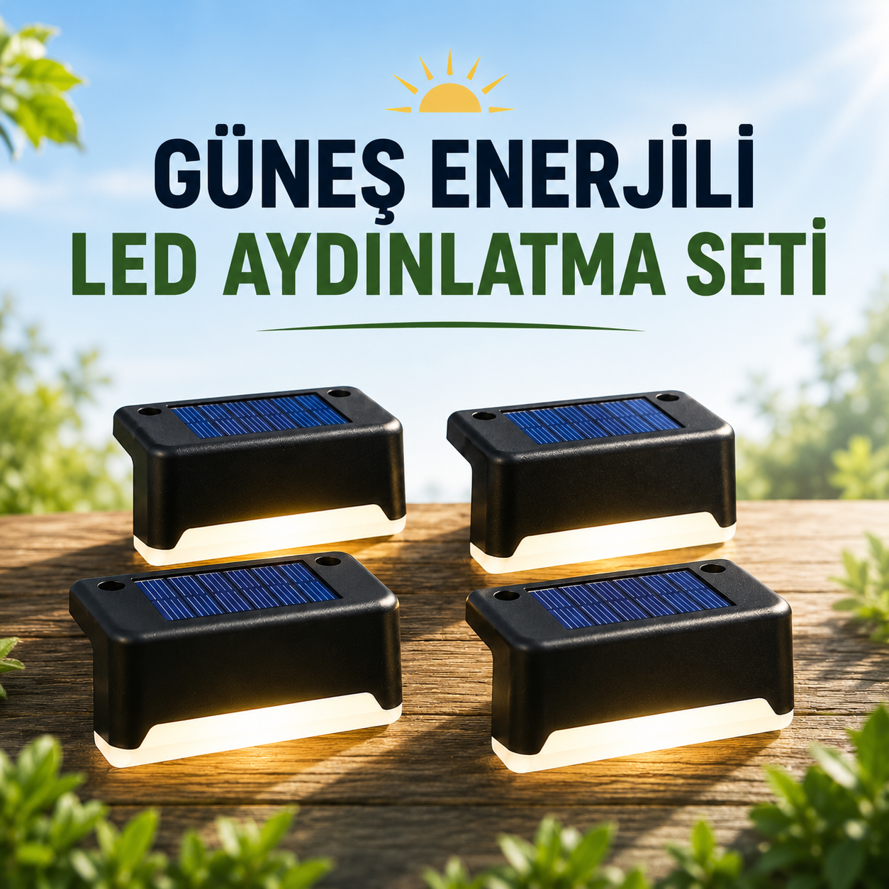 GÜNEŞ ENERJİLİ LED AYDINLATMA SETİ