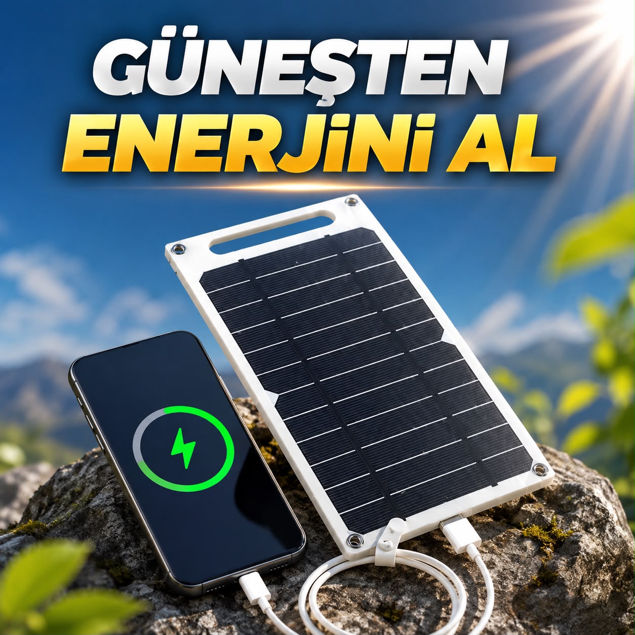 PORTATİF GÜNEŞ ENERJİ PANELİ