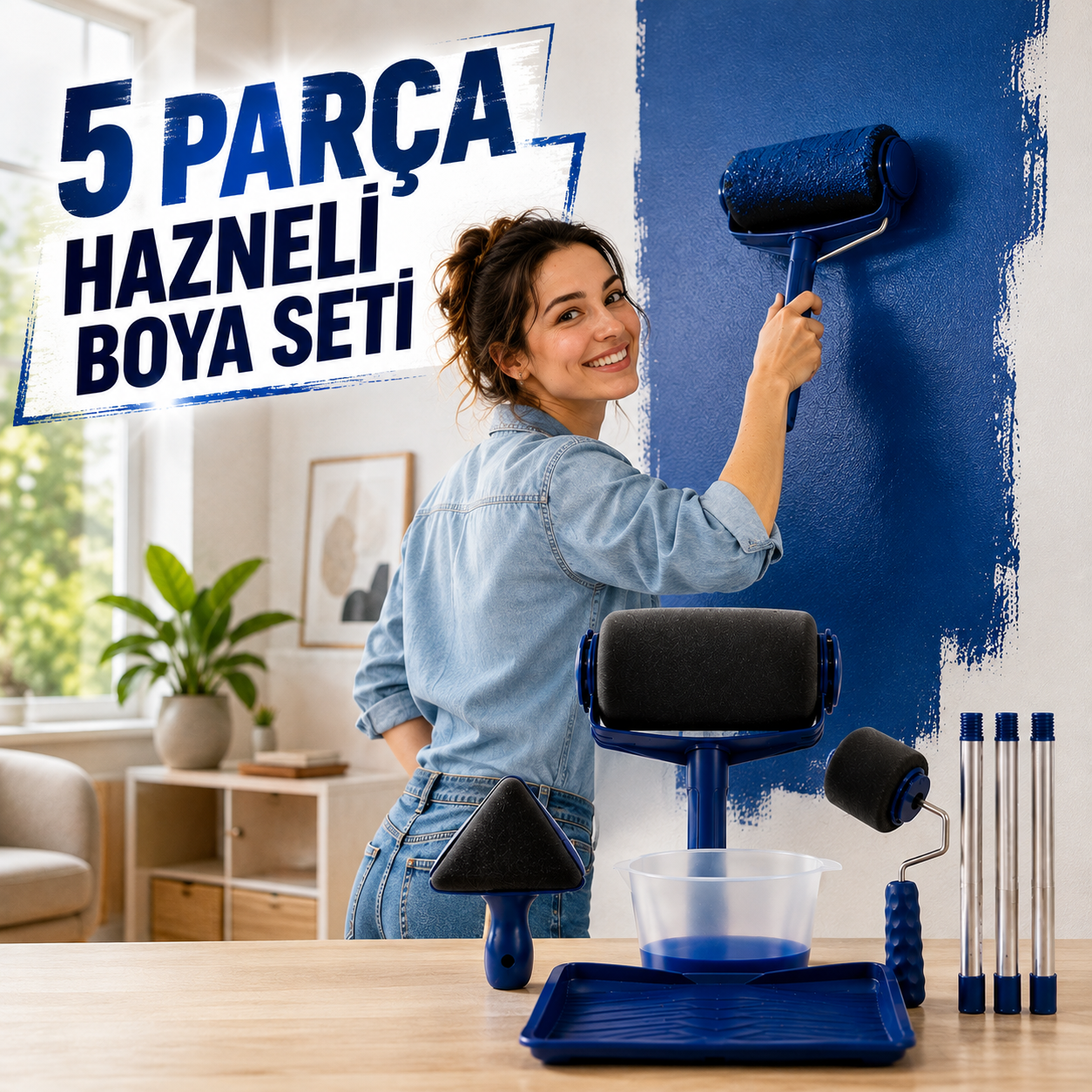 5 PARÇA HAZNELİ BOYA SETİ