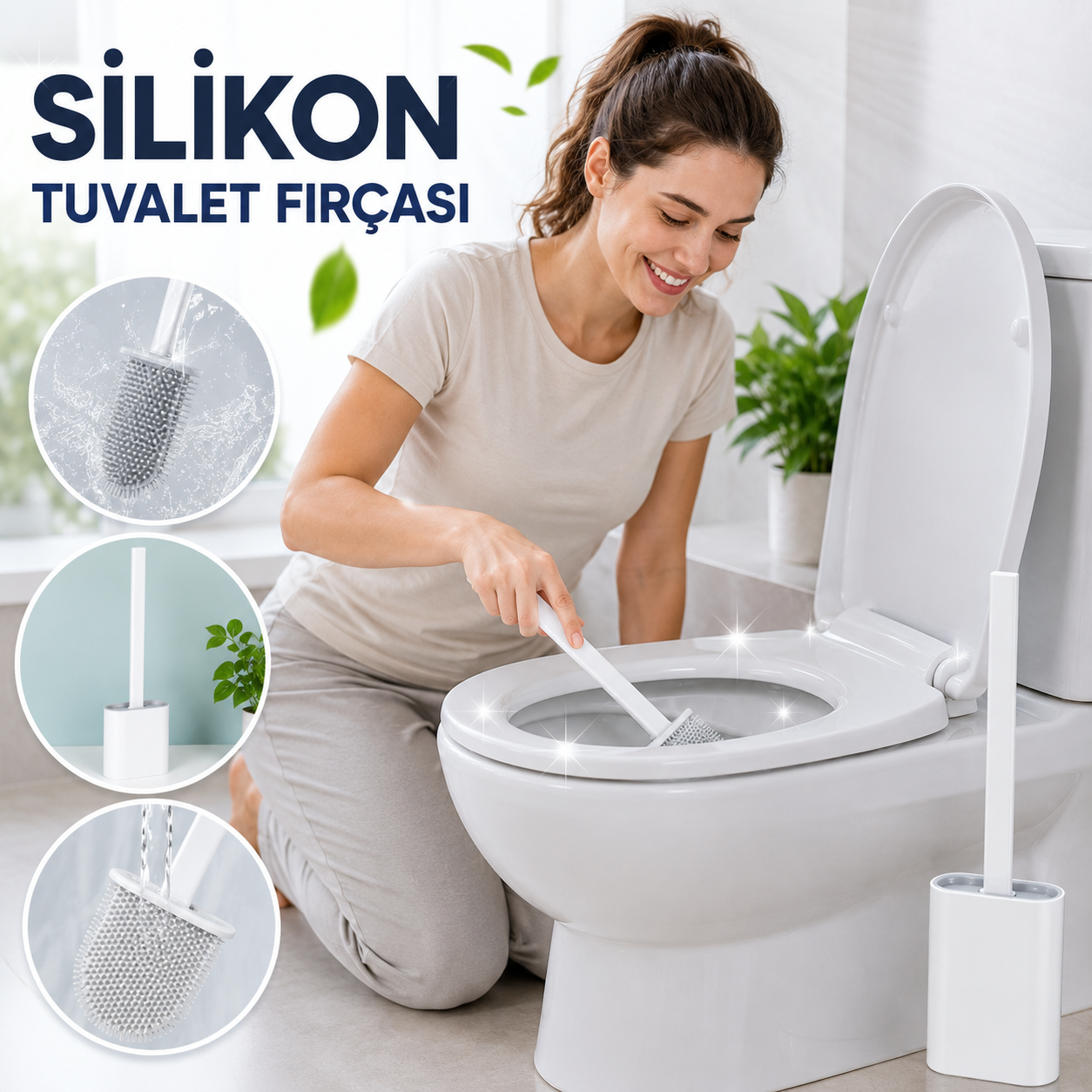 SİLİKON TUVALET FIRÇASI