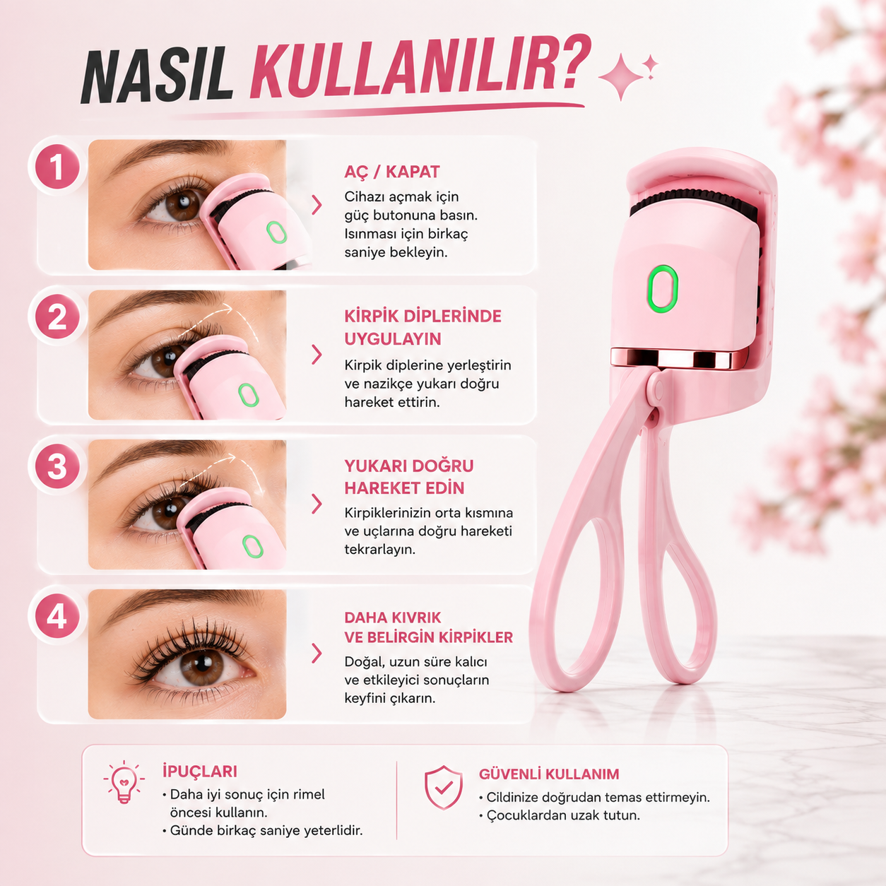 ŞARJLI KİRPİK ŞEKİLLENDİRİCİ