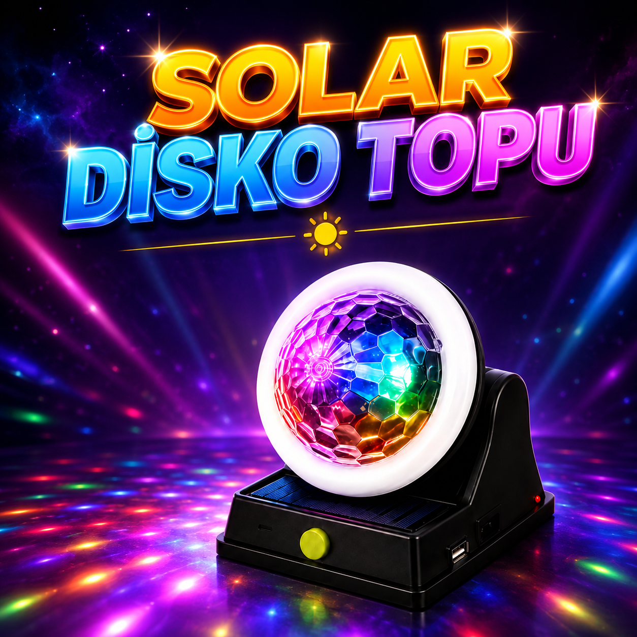 SOLAR ENERJİLİ DİSKO TOPU