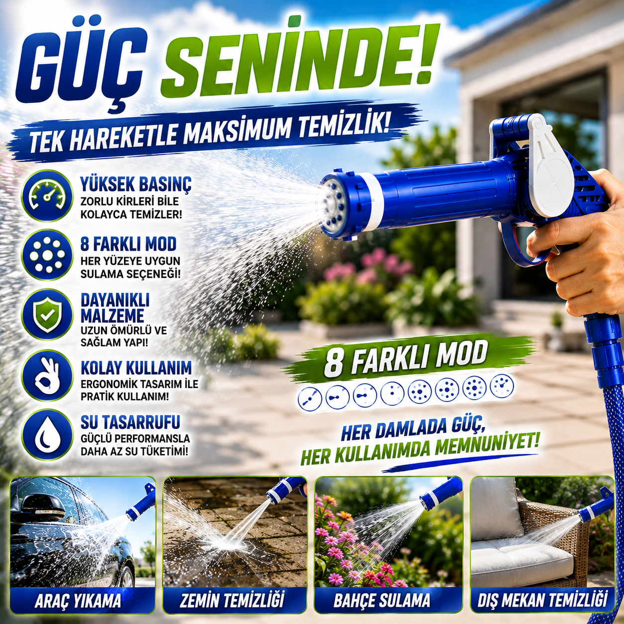 EZJET BASINÇLI SU TABANCASI