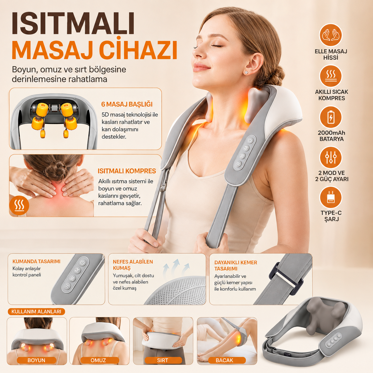OVMALI ISITMALI MASAJ ALETİ